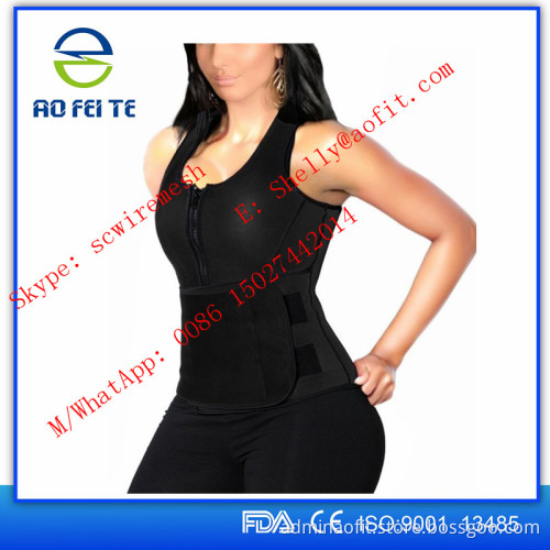 Free Sample Neoprene Sweat Saunna Vest With Pocket Seamless Body Shaper